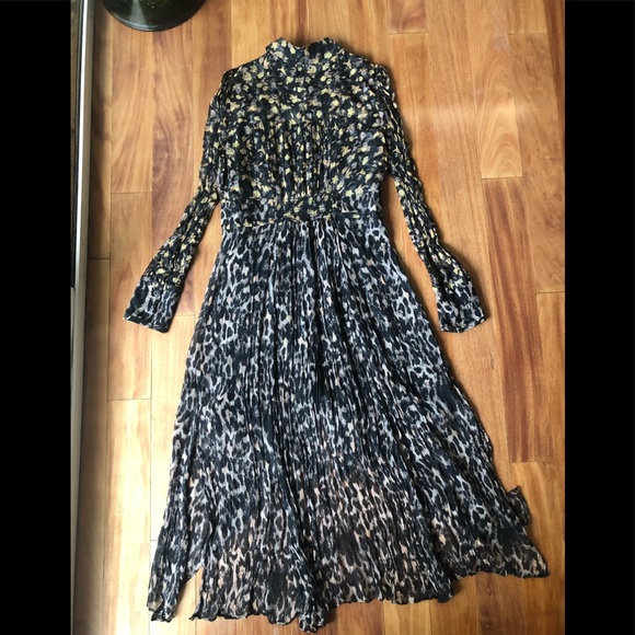 SOLD// All Saints Dual print high low midi dress size 4 - Picture 7 of 7